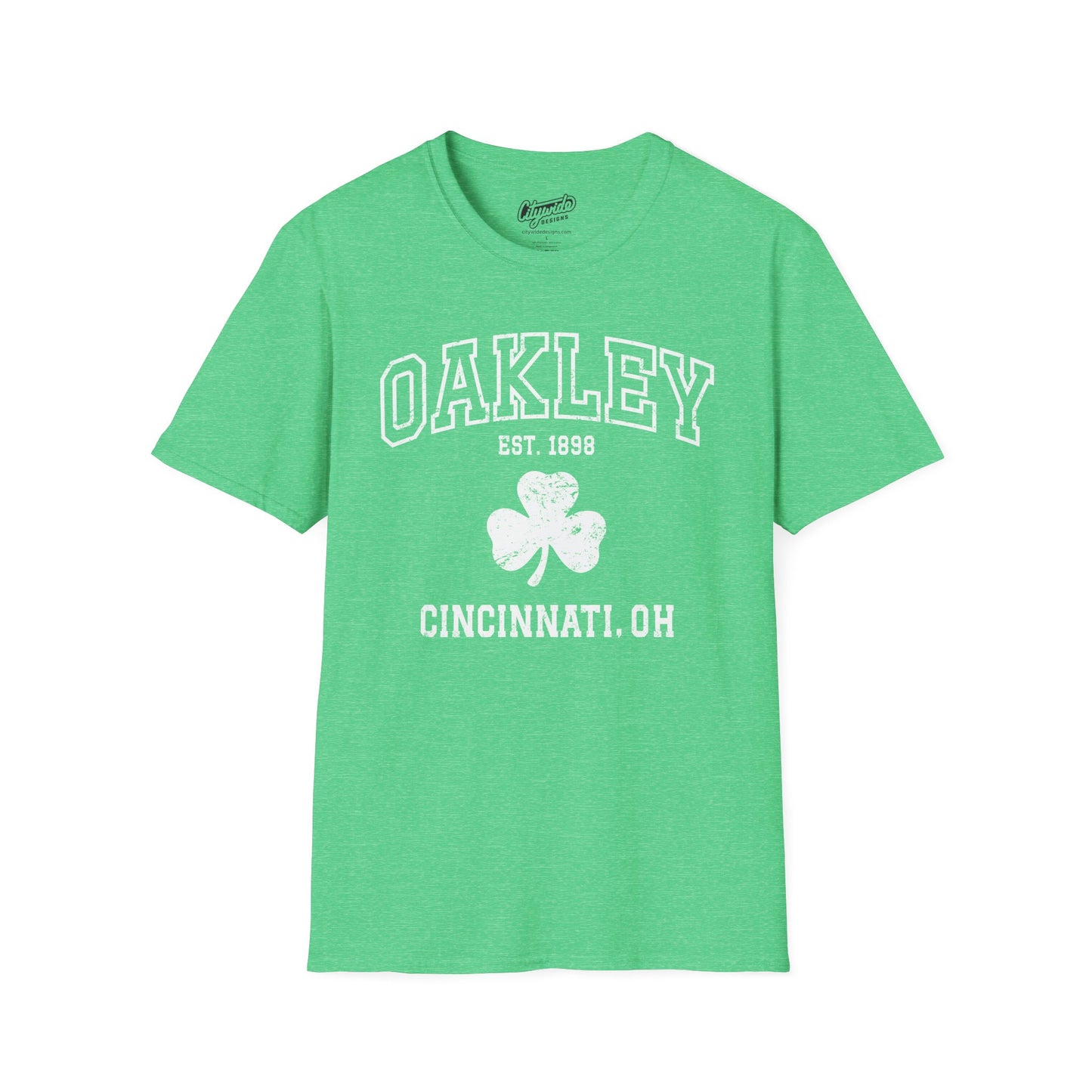 Celebrate St Patricks Day with Oakley Cincinnati Shamrock T-Shirt