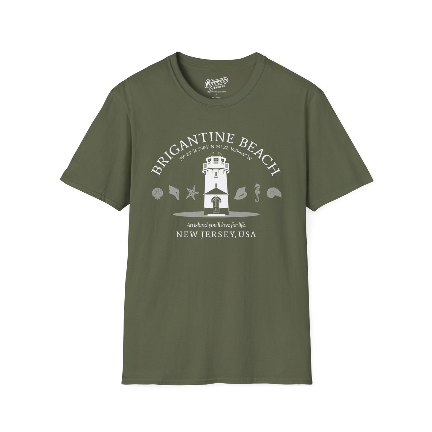 Brigantine Island Lighthouse, An Island You’ll Love for Life T-Shirt