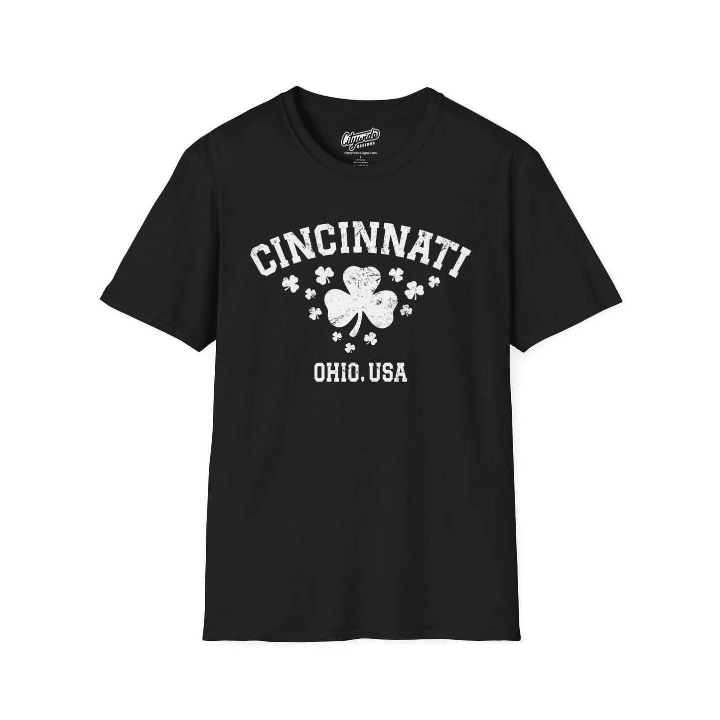 Cincinnati Shamrock T-Shirt | Lucky 12 Shamrocks City Design