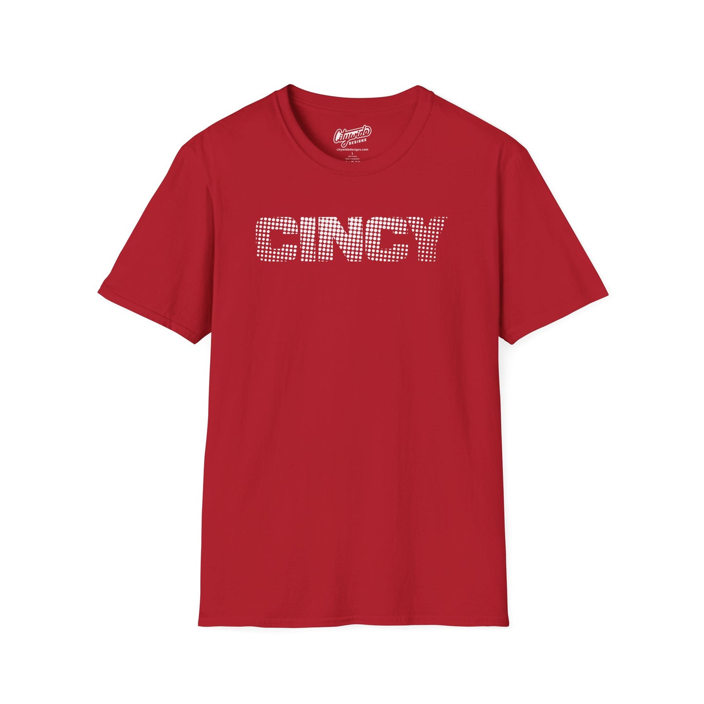 CINCY Created From Halftone Dots Design 2, Pop Art Graphic Tee