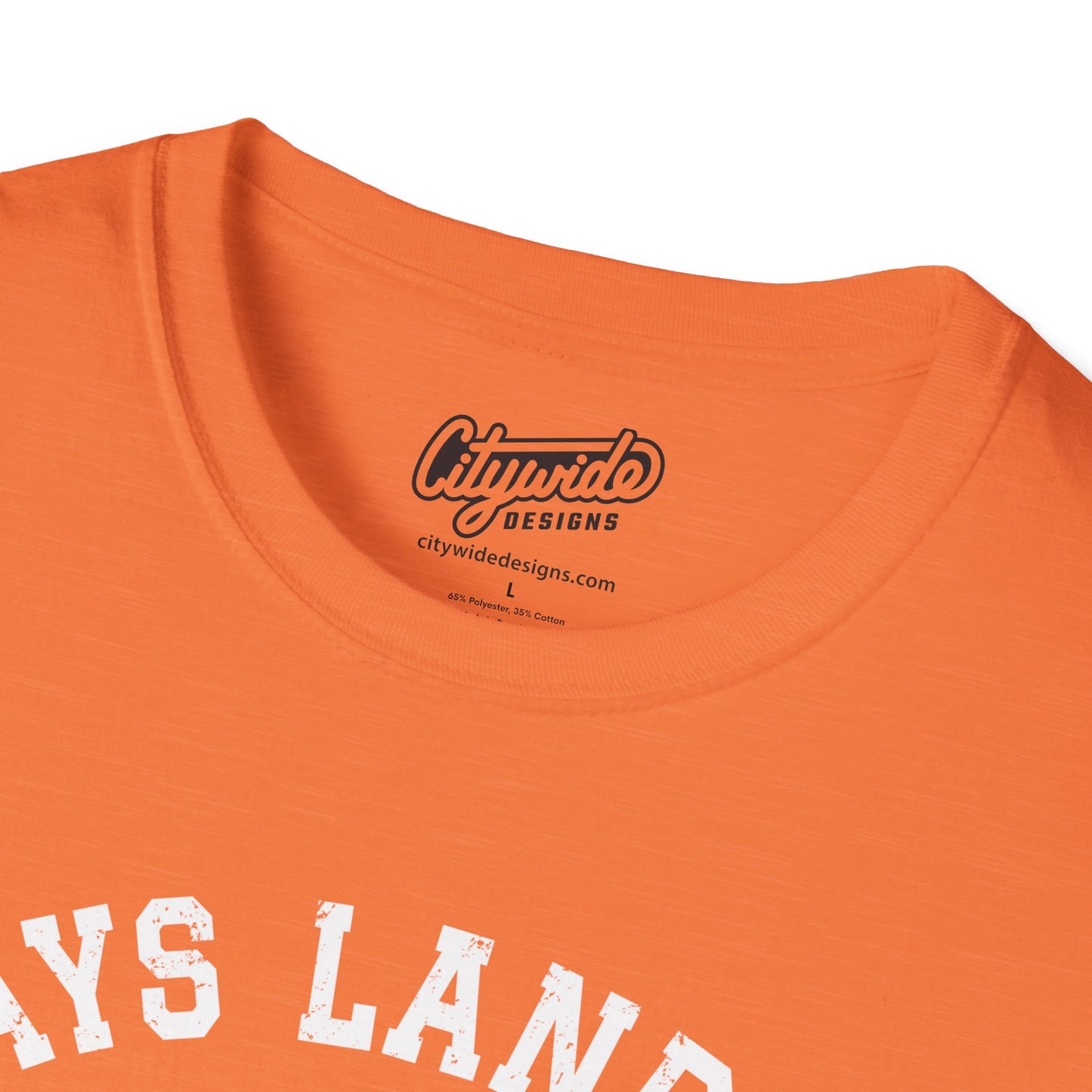 Mays Landing Heart New Jersey, Arched Varsity Text T-Shirt