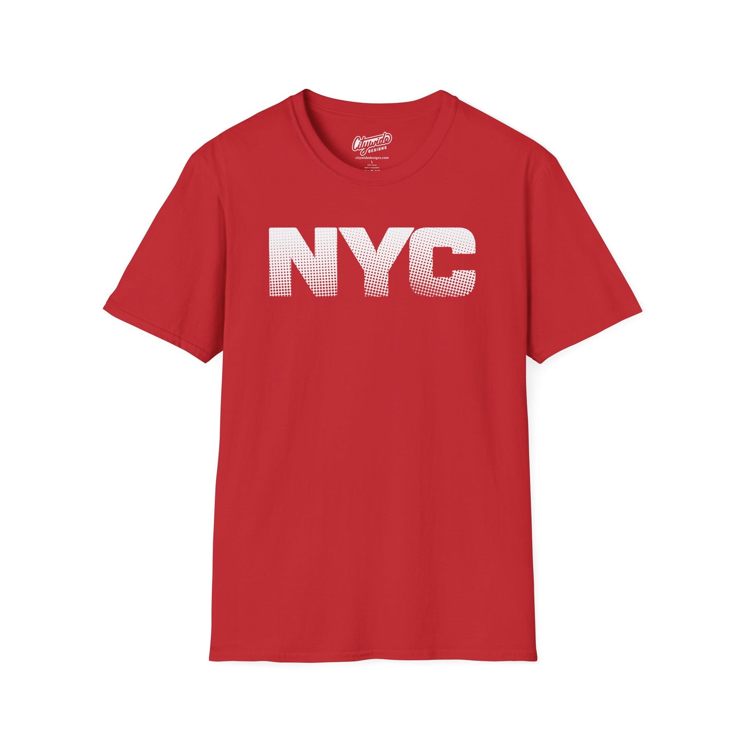 NYC Pop Art Graphic Tee Design Using Halftone Effect