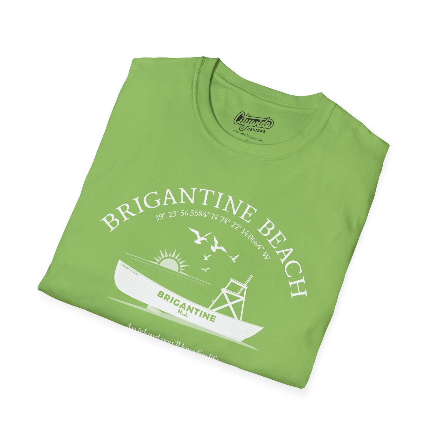 Brigantine, NJ, Beach Patrol Boat, An Island You'll Love For Life T-Shirt