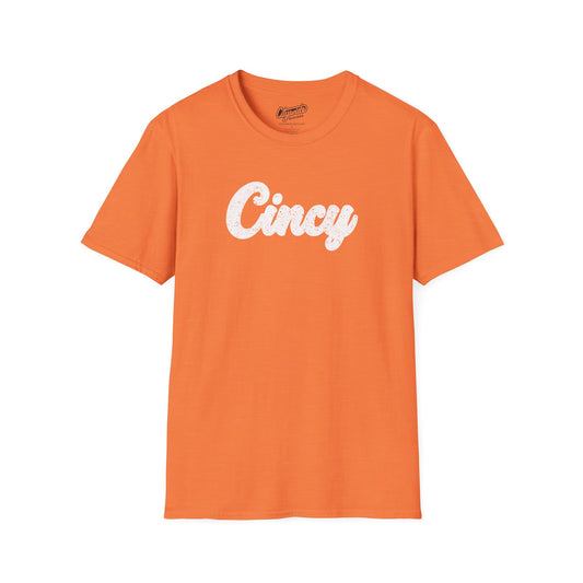 Cincy Grunge Look T-shirt - Retro, Weathered Look