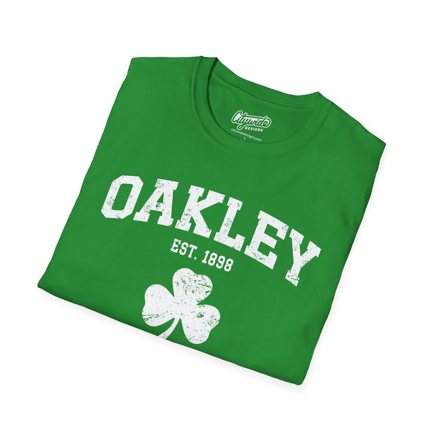 Oakley Neighborhood Pride Shamrock T-Shirt, Cincinnati Ohio Apparel