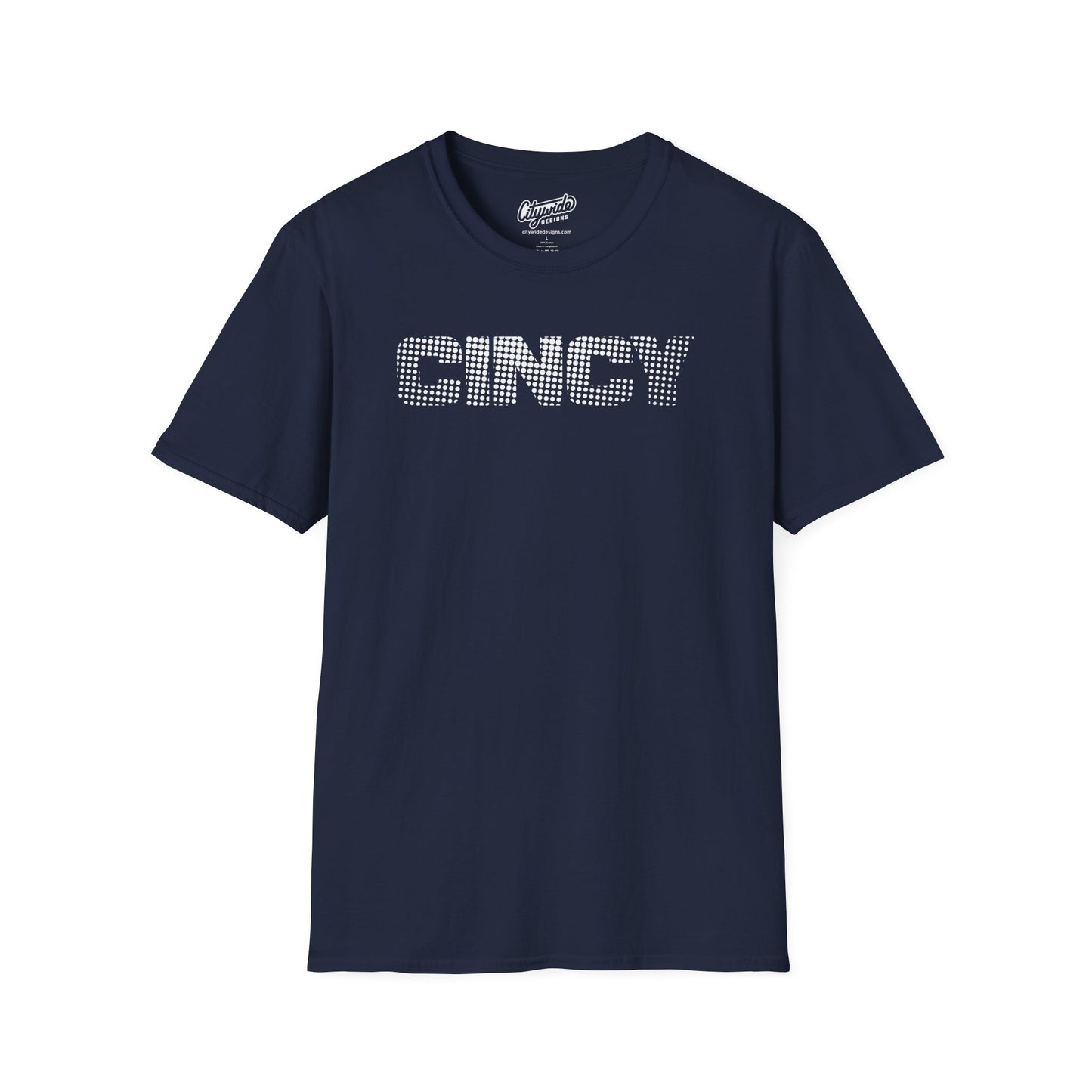 CINCY Created From Halftone Dots Design 2, Pop Art Graphic Tee