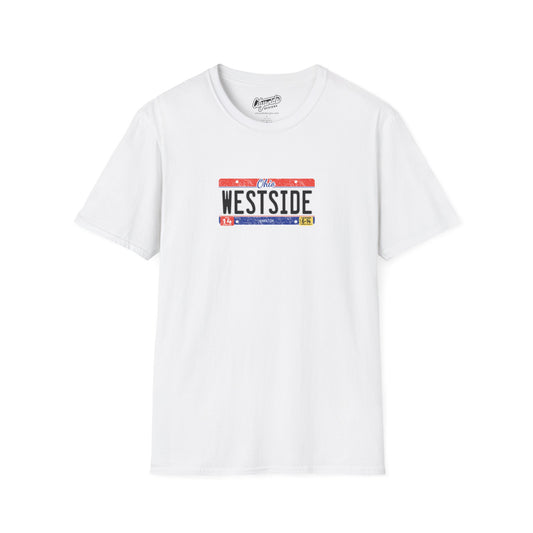 Ohio Personalized License Plate Graphic Tee with West Side Text