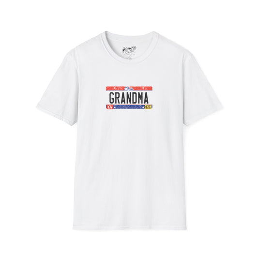 Ohio License Plate Grandma T-shirt Full Strength, Unisex T-Shirt