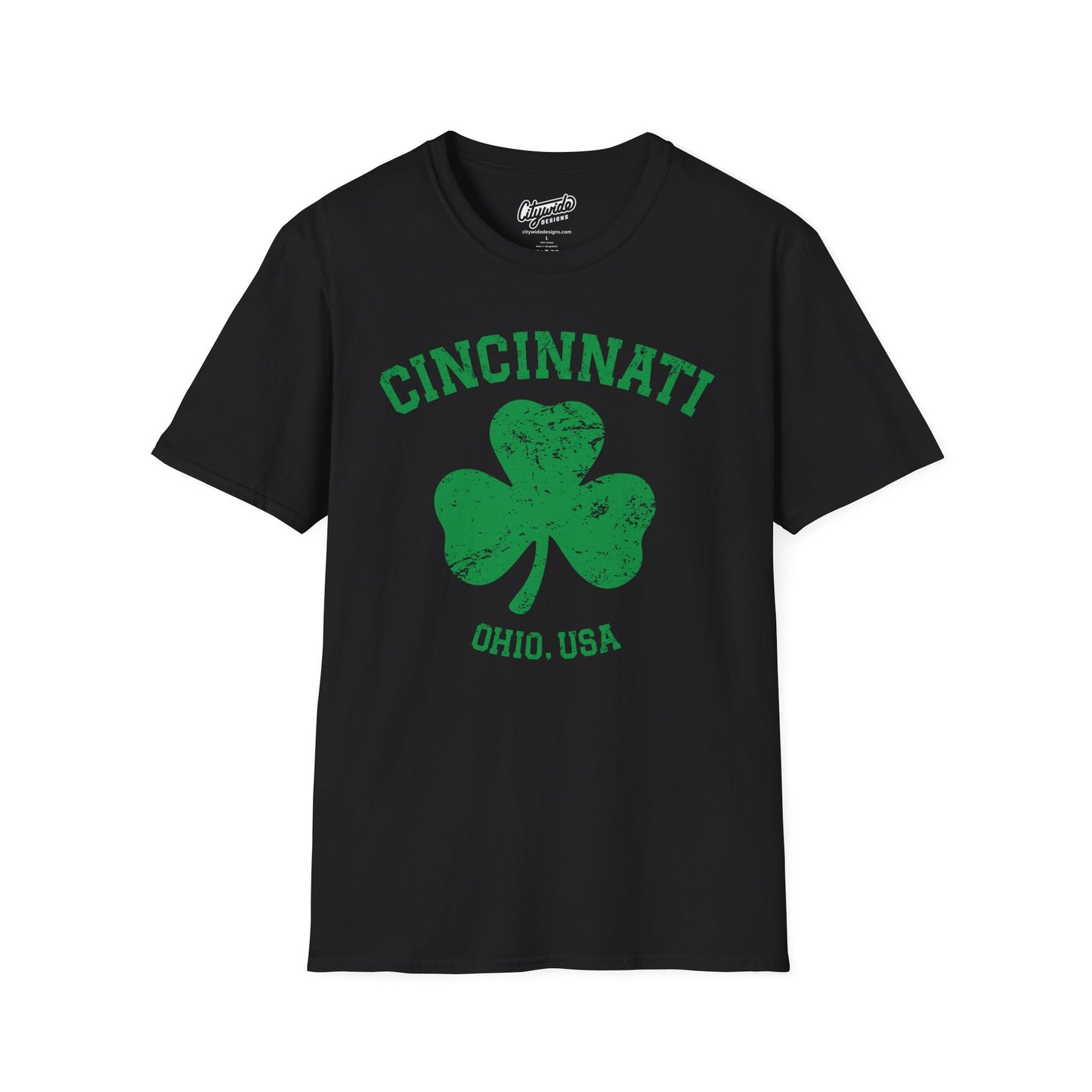Cincinnati Shamrock T-Shirt, Great for St. Patricks Day!