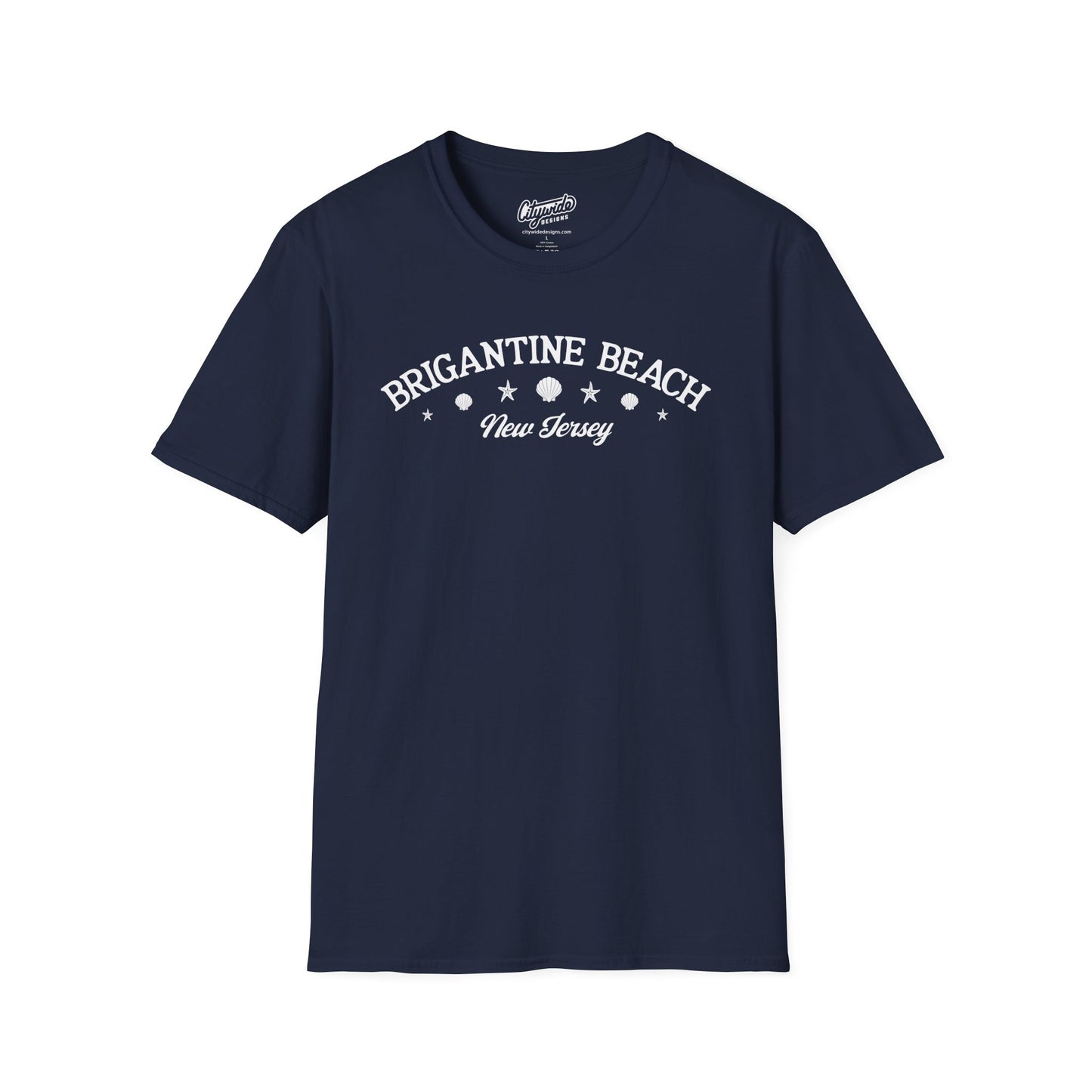 Brigantine Beach, New Jersey Starfish and Scallops T-Shirt