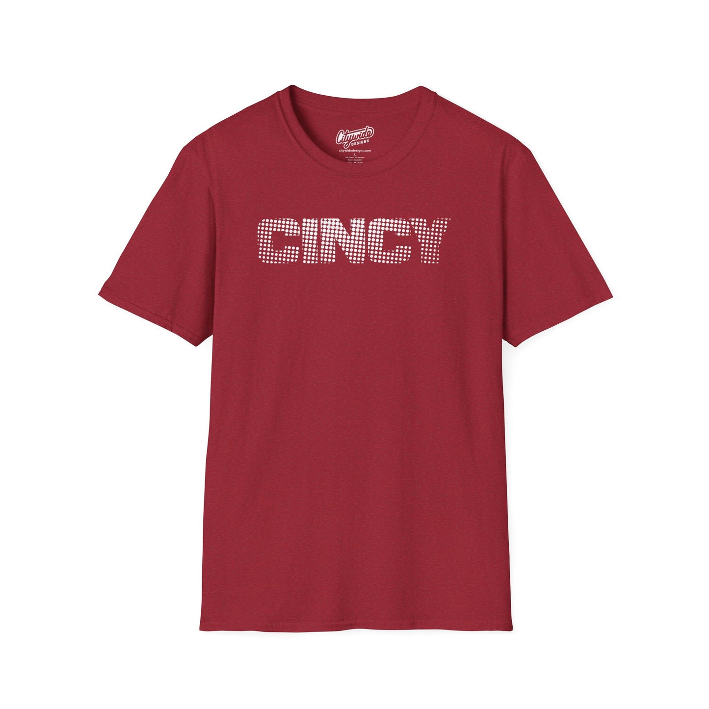 CINCY Created From Halftone Dots Design 2, Pop Art Graphic Tee