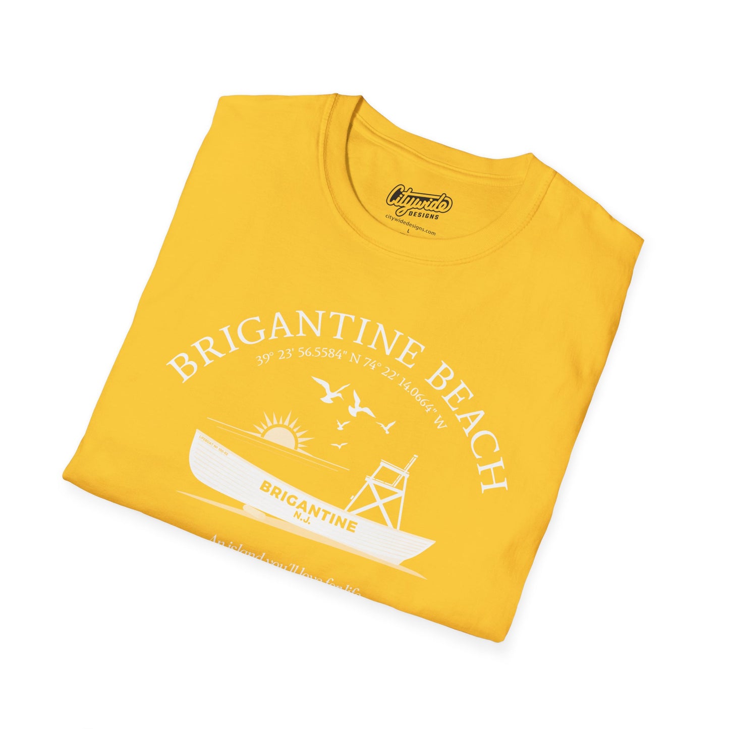 Brigantine, NJ, Beach Patrol Boat, An Island You'll Love For Life T-Shirt