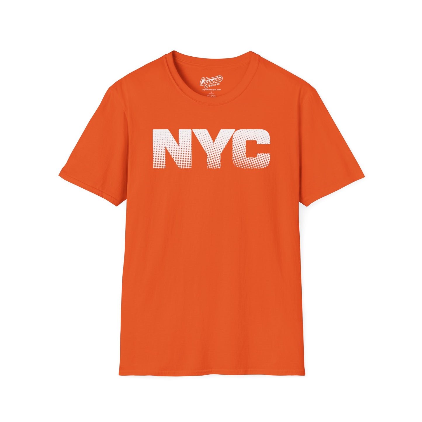 NYC Pop Art Graphic Tee Design Using Halftone Effect