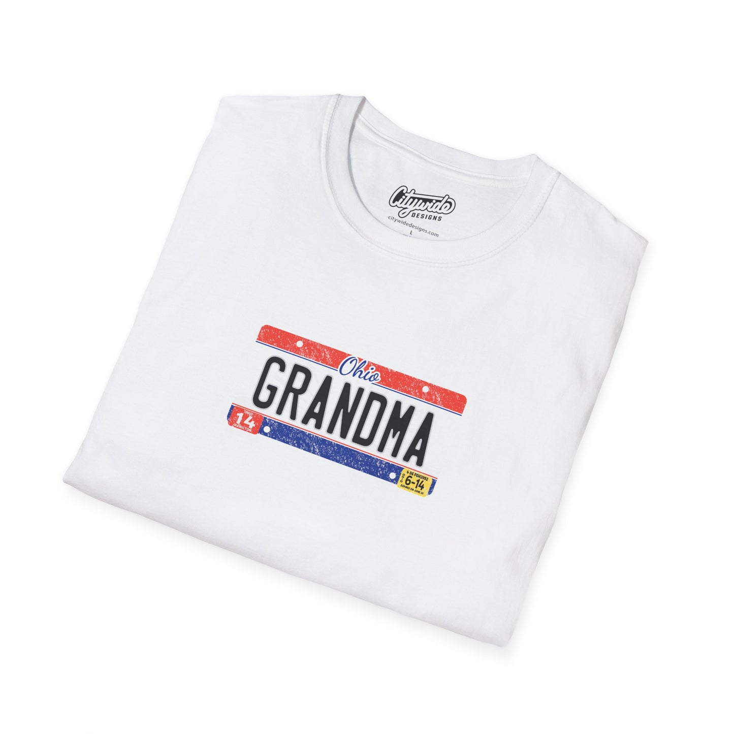 Ohio License Plate Grandma T-shirt Full Strength, Unisex T-Shirt