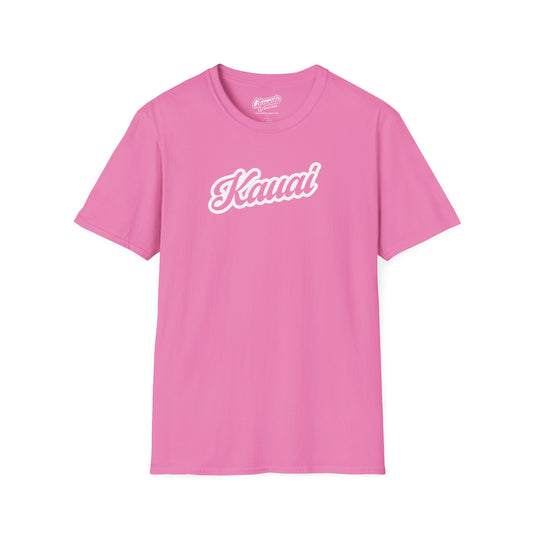 Kauai, HI Classic Script Text Stylish T-Shirt