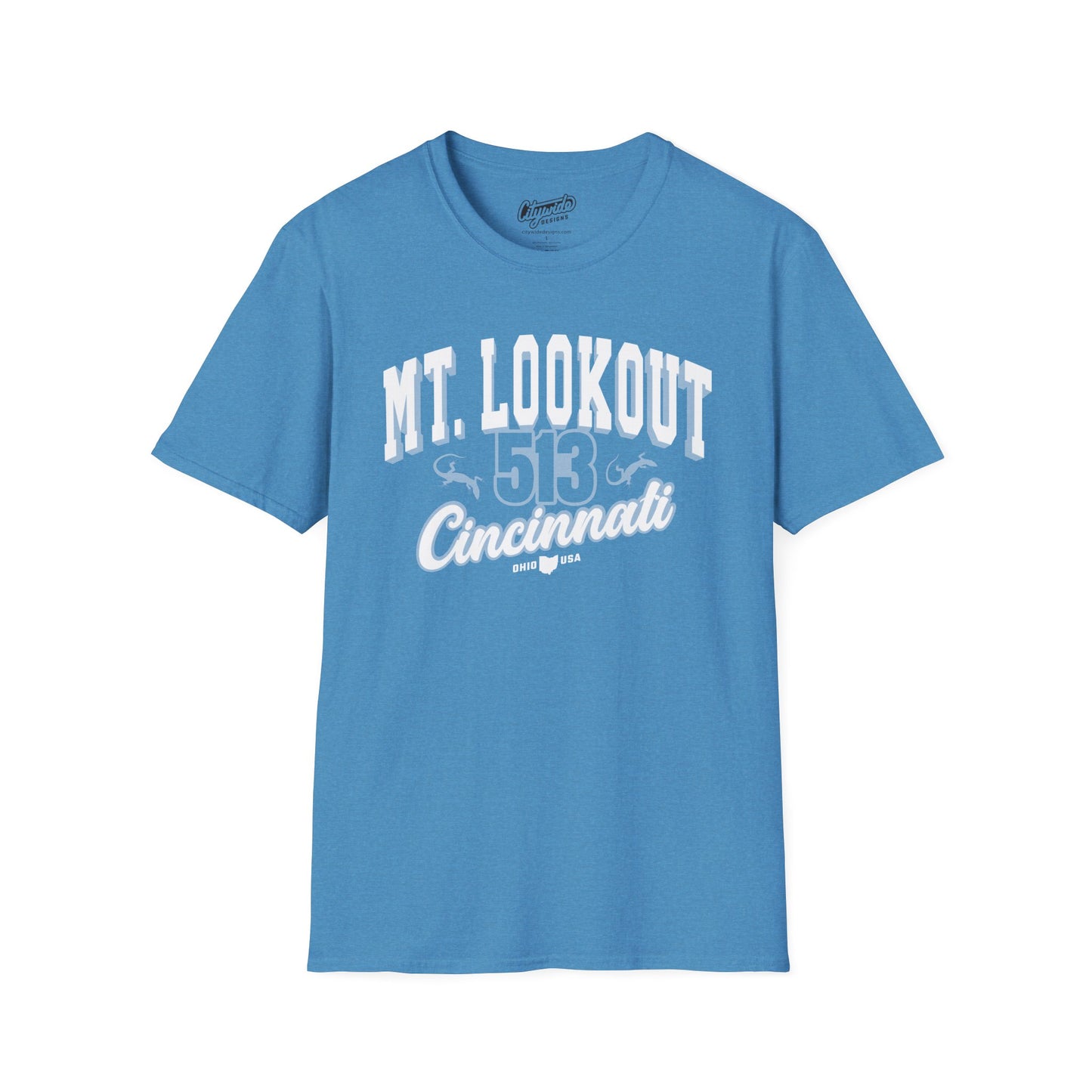 Mt. Lookout Cincinnati T-Shirt – 513, Lizards Neighborhood Tee