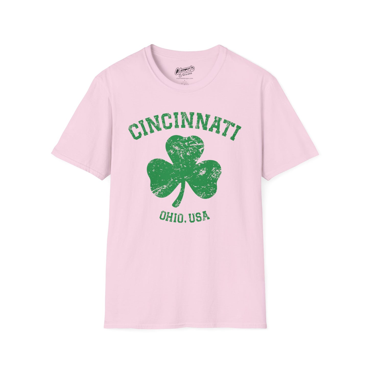 Cincinnati Shamrock T-Shirt, Great for St. Patricks Day!
