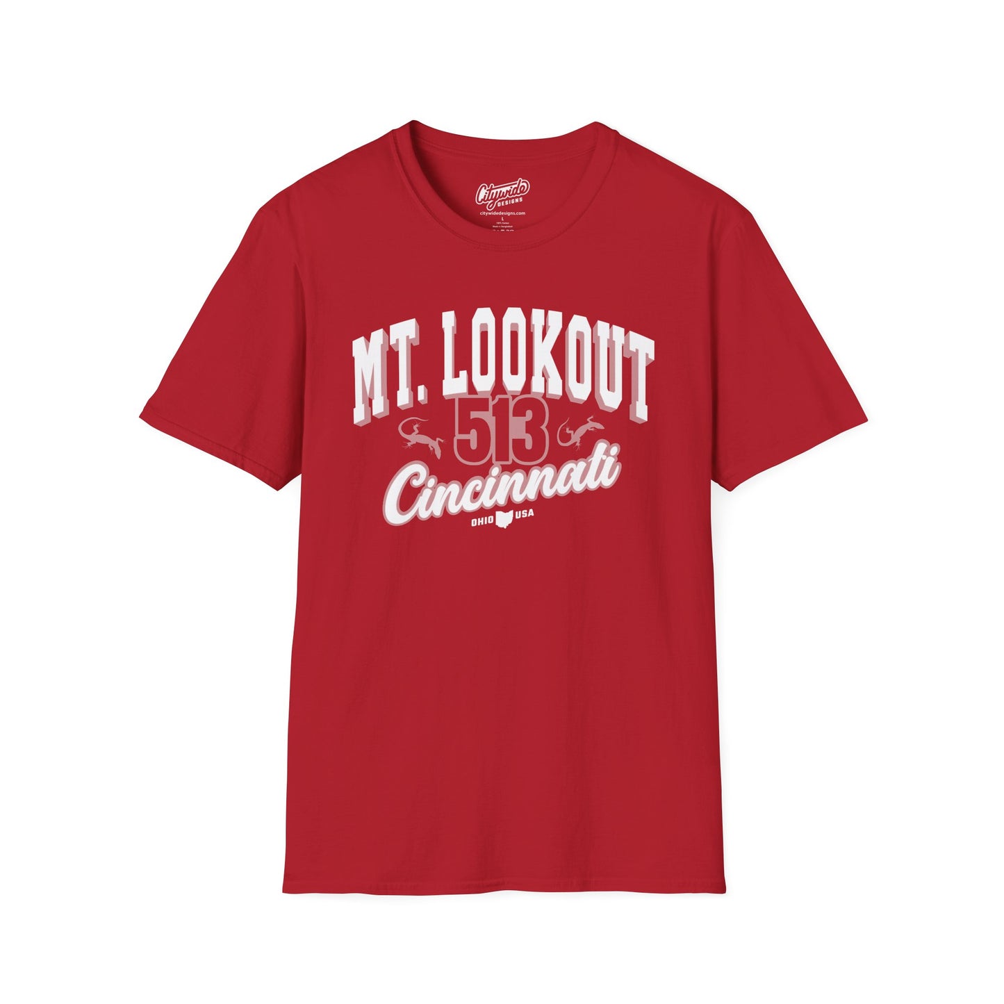 Mt. Lookout Cincinnati T-Shirt – 513, Lizards Neighborhood Tee