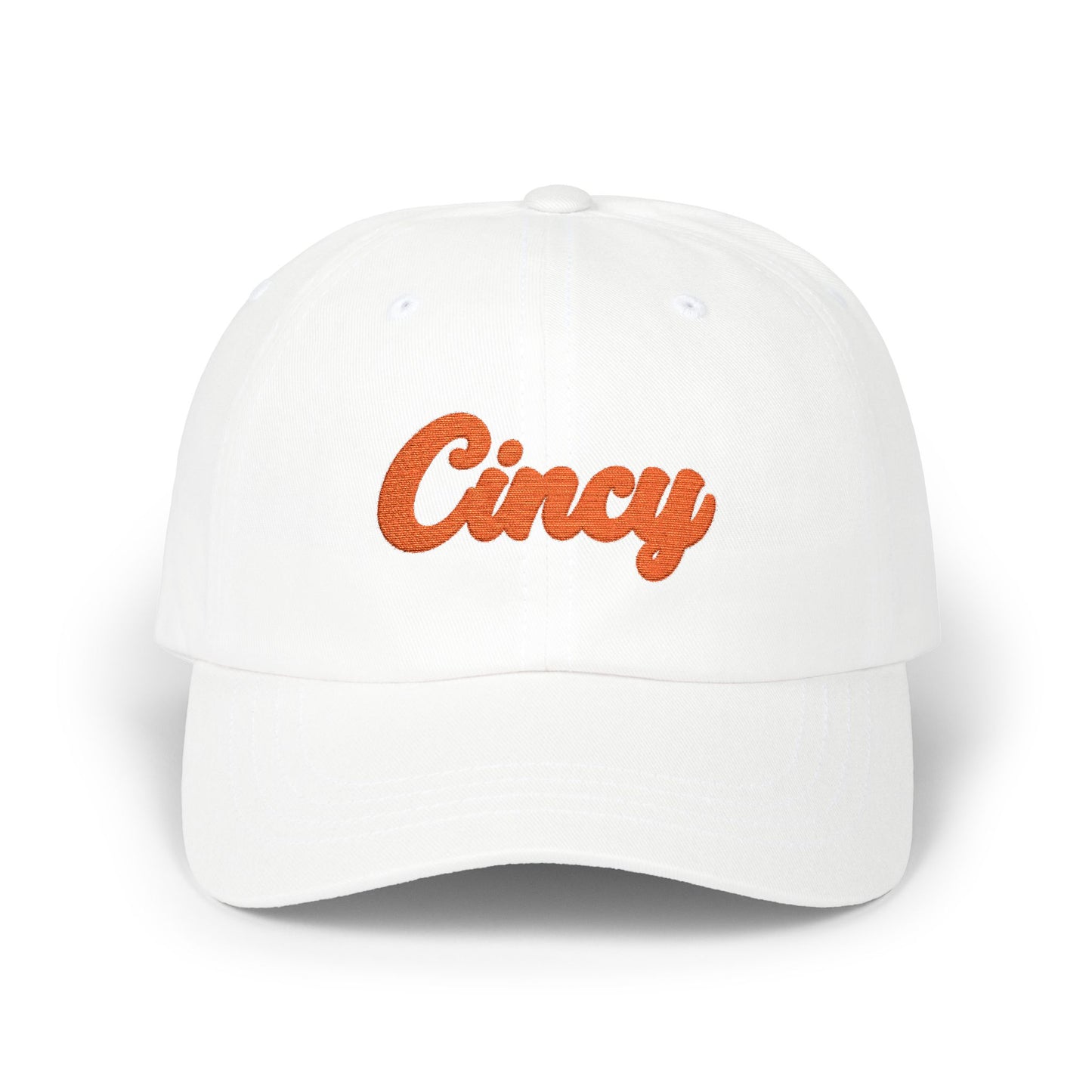Cincy Dad Cap – Embroidered Script Baseball Hat (Cincinnati Fan)