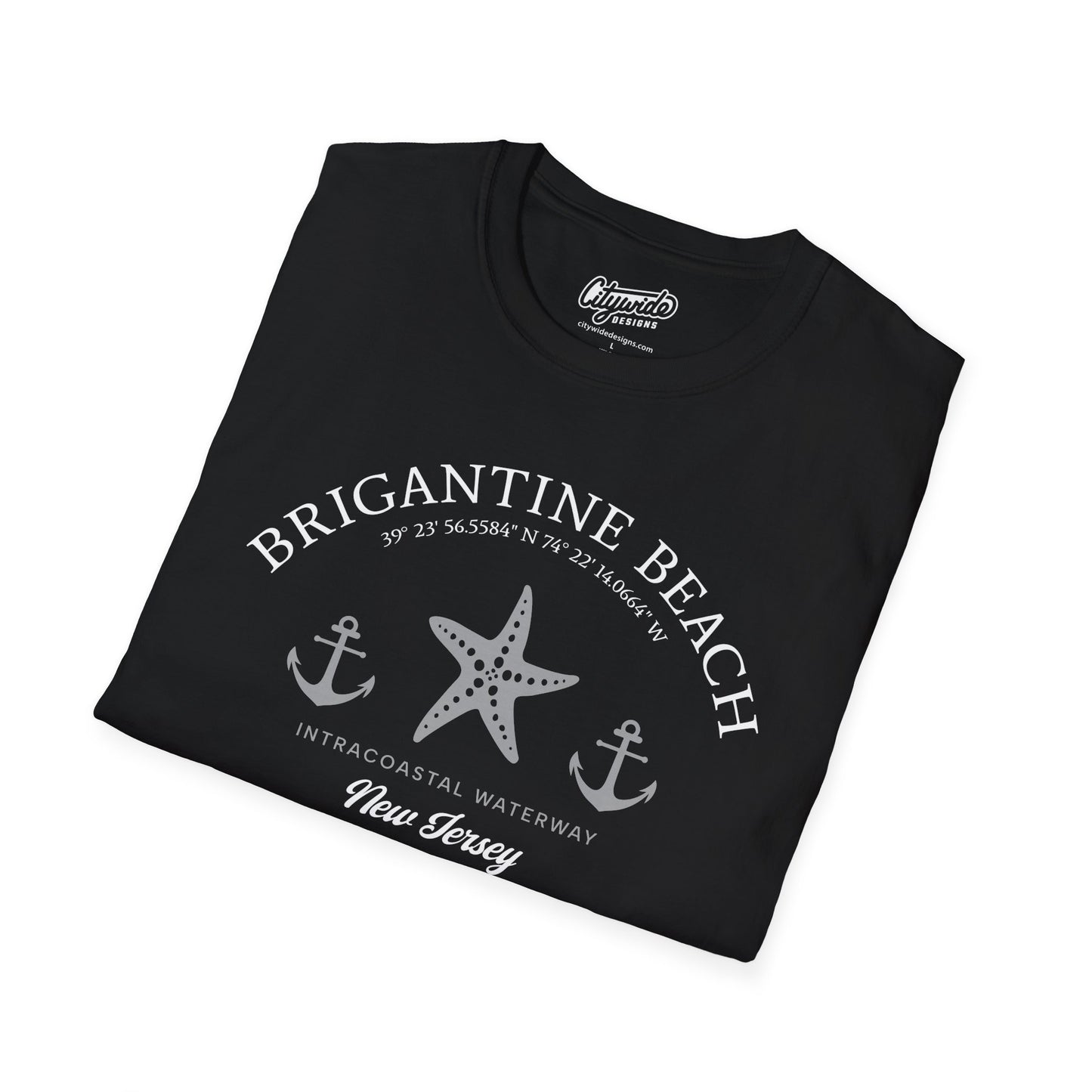 Brigantine, New Jersey Anchors and Starfish T-Shirt