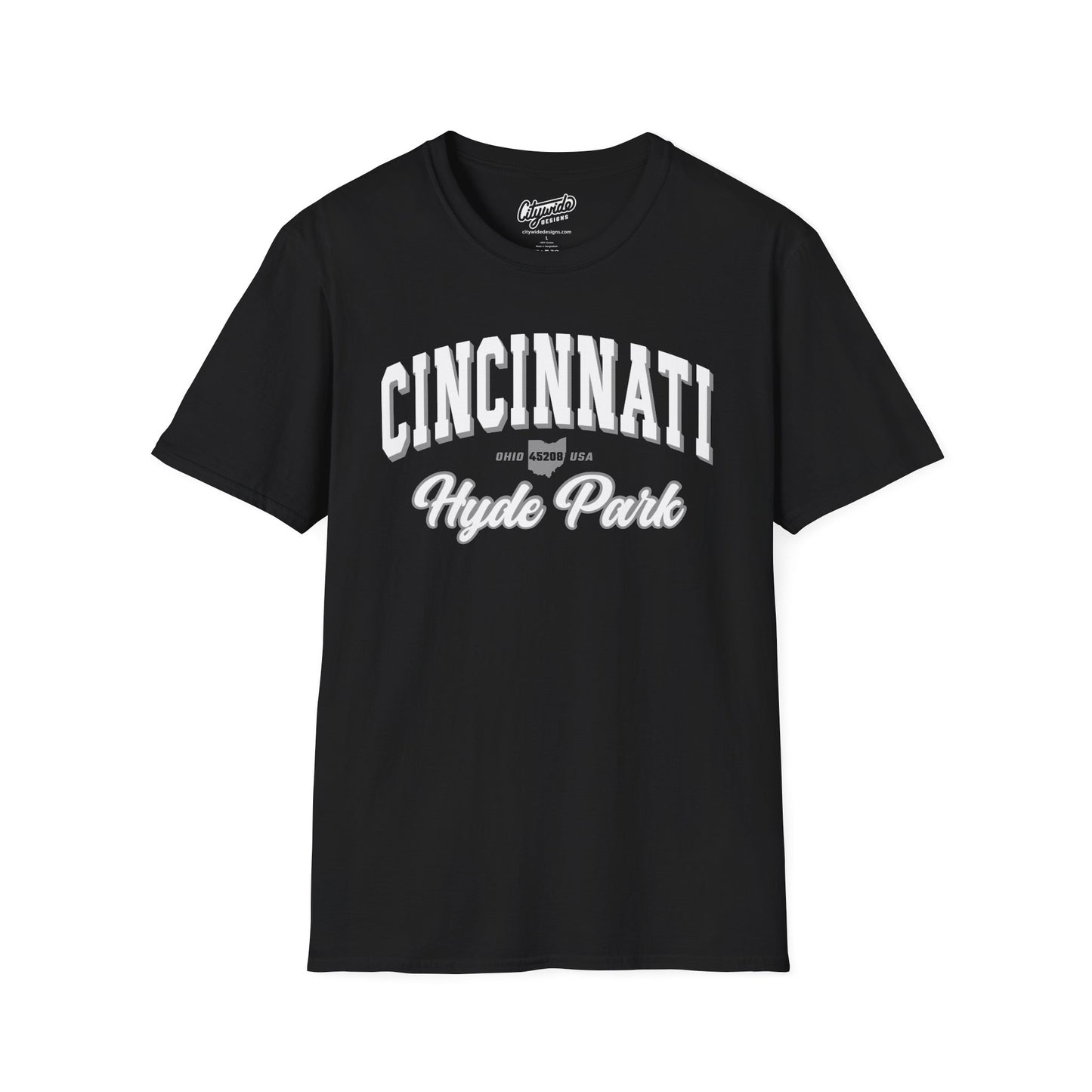 Hyde Park Script Tee – Cincinnati Varsity 45208 Ohio