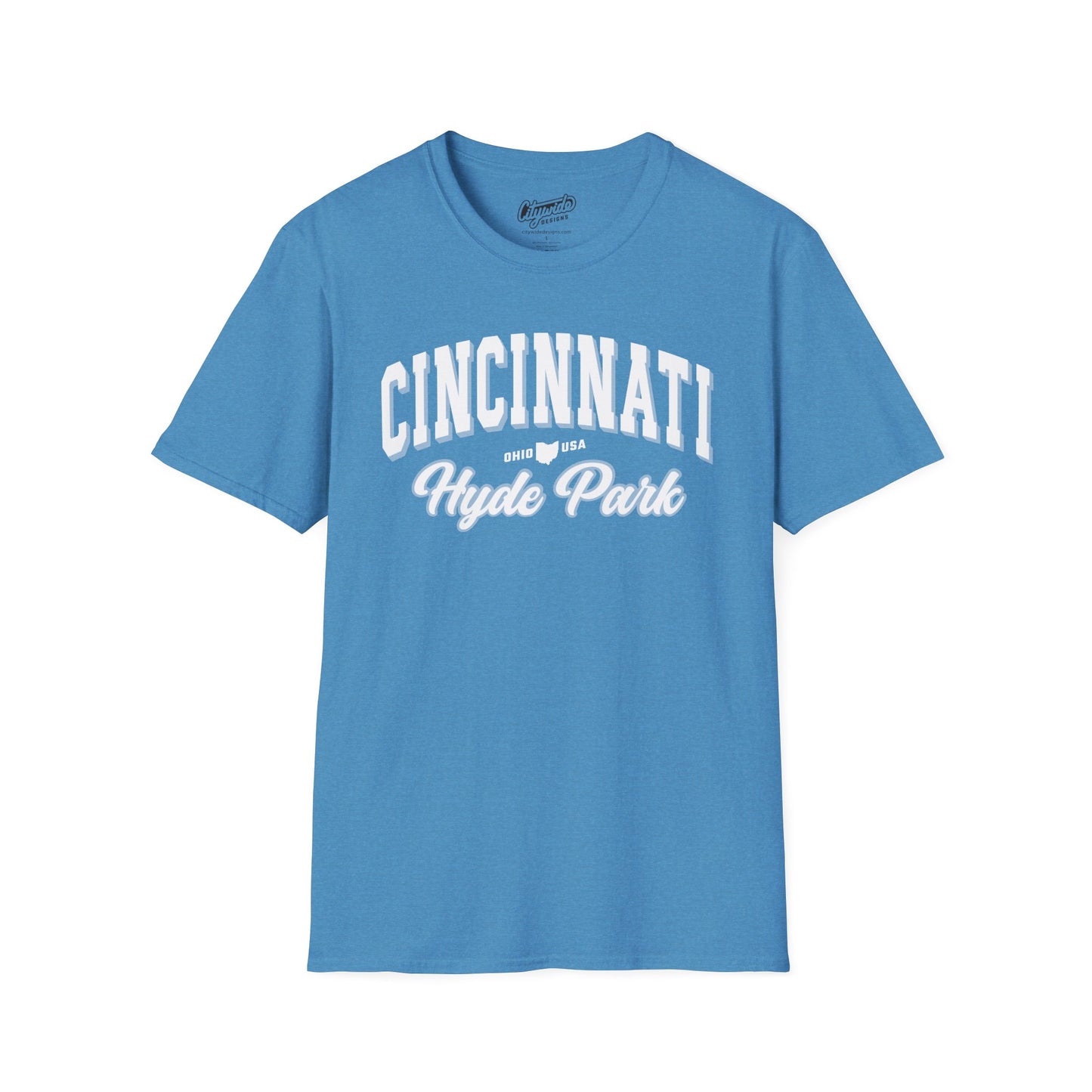 Hyde Park Script Cincinnati Varsity Tee – Ohio