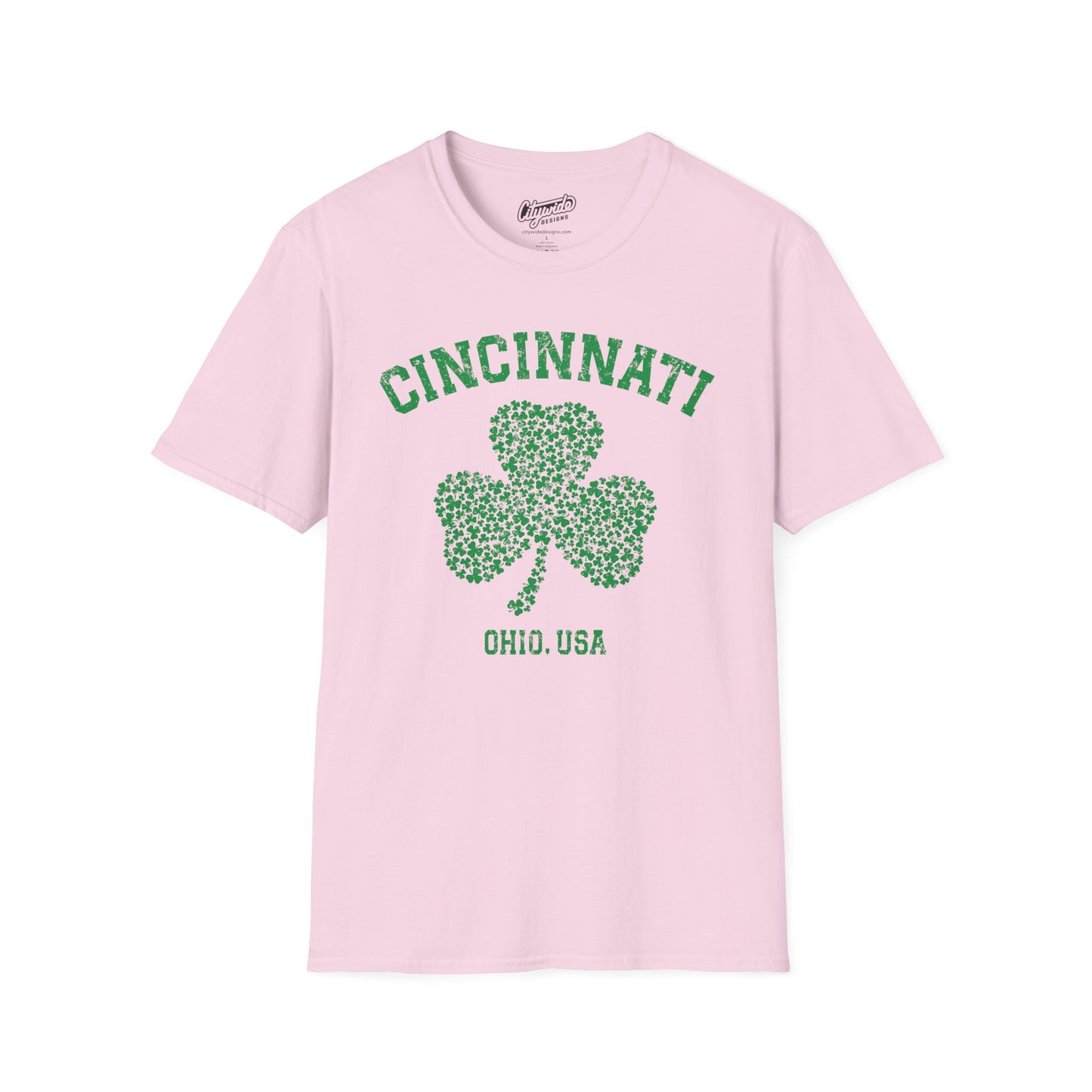 Cincinnati Shamrock T-Shirt – Big Shamrock of Tiny Shamrocks